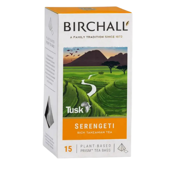 Birchall Serengeti Tea – 15 Plant-Based Prism Tea Bags