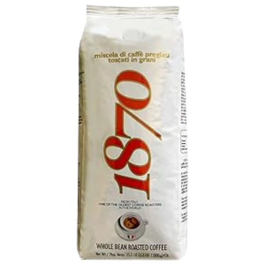 Caffè Barbera 1870 Coffee Beans 1kg – Neapolitan Espresso with Arabica & Robusta from Brazil and Indonesia