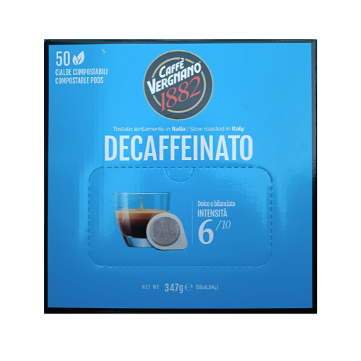 Caffè Vergnano Decaffeinated ESE Pods 50 pcs