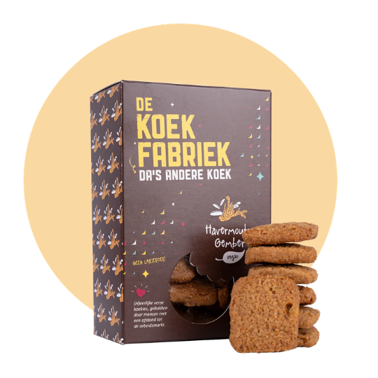 Spelt Oatmeal Ginger Cookies (VEGAN) | De Koekfabriek Social & Artisanal
