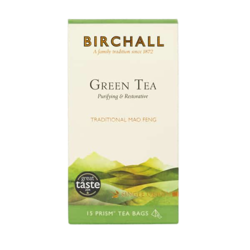 Birchall Green Tea 15 prism tea bags