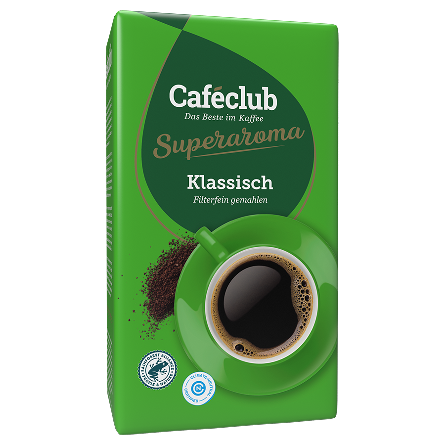 Caféclub Supercreme Klassisch gemalen koffie 500 g.