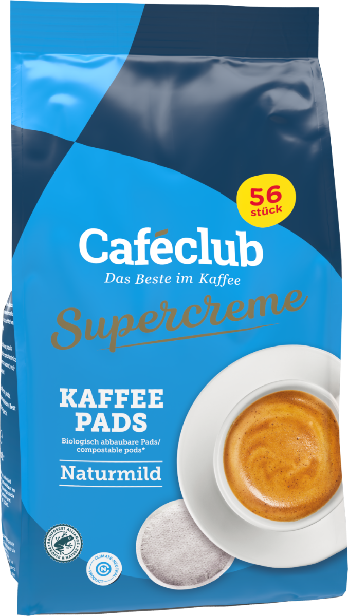 Caféclub Supercreme Mild coffee pods/pads