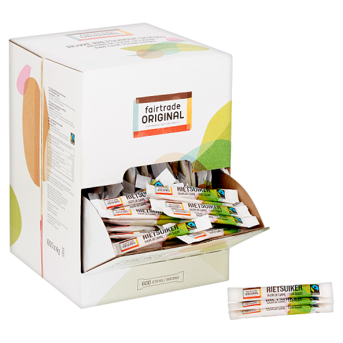 Fairtade Original Ruwe Rietsuiker Sticks
