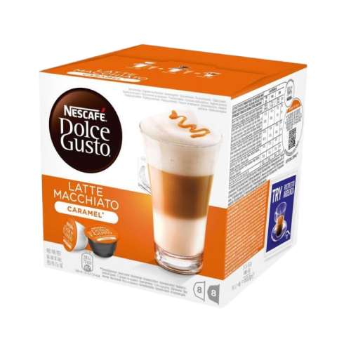 Nescafé Dolce Gusto Latte Macchiato Caramel Capsules 16 Stuks – Karamel Latte voor Dolce Gusto Machines