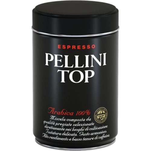 Pellini TOP 100% Arabica gemalen blik