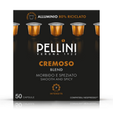 Pellini Cremoso Nespresso® compatibele capsules 50 – Vol en romig Italiaanse espresso