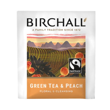 Birchall Groene Thee Perzik 25 Plantaardige theezakken