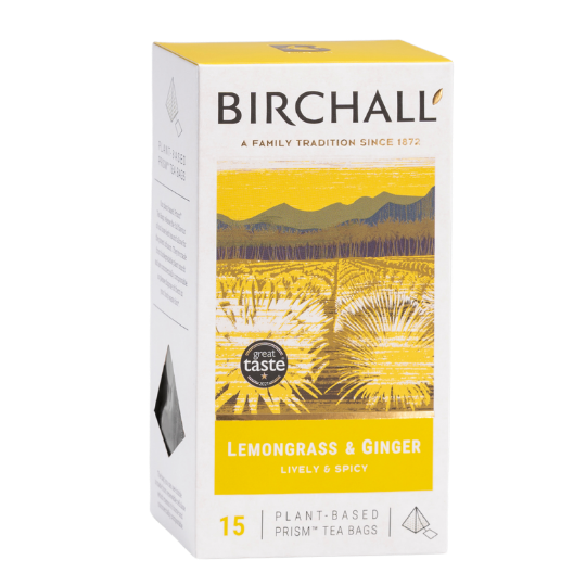 Birchall Citroengras & Gember 15 Plantaardige Prismetheezakjes