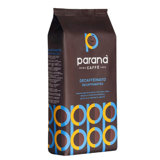 Caffè Parana Decaffeinato Coffee Beans 1kg – Decaffeinated Italian coffee from Rome