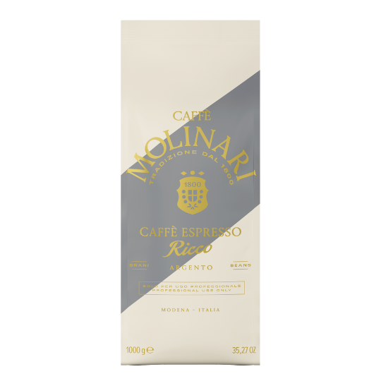 Caffè Molinari Ricco Argento coffee beans (formerly Platino)