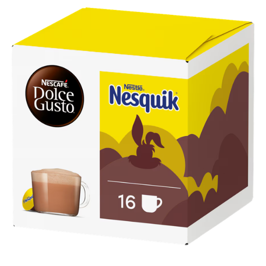 Nescafé Dolce Gusto Nesquik Chocolademelk 16 capsules – Warme chocolade voor Dolce Gusto machines