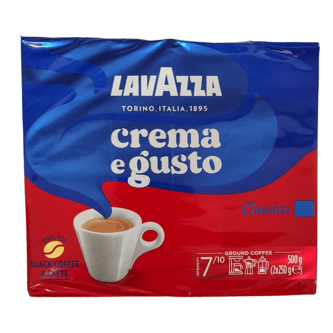 Lavazza Crema e Gusto Classico ground coffee 500g.