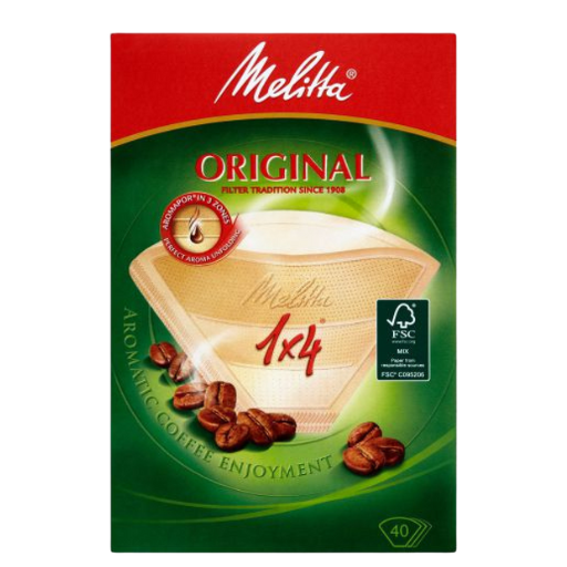 Melitta Original Koffiefilters 1x4 – 40 stuks