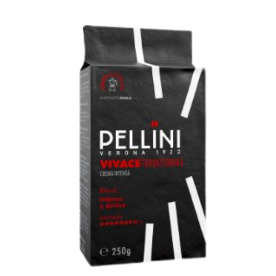 Pellini Vivace Classica Moka Ground Coffee 250g – Authentic Italian Moka Coffee