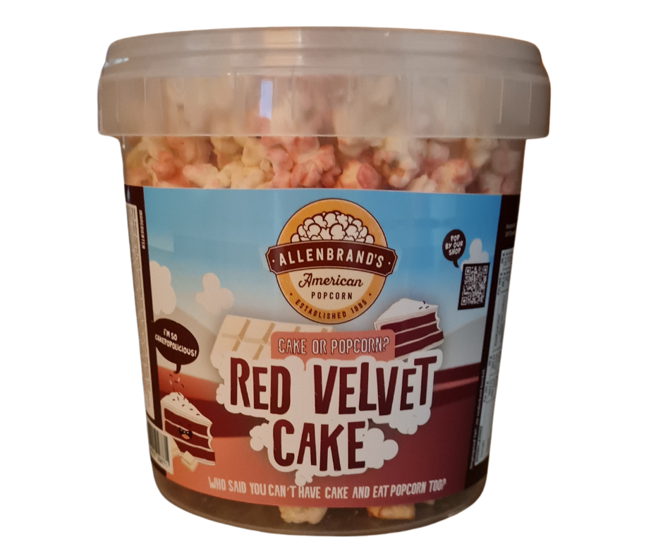 Allenbrands Gourmet Popcorn Red Velvet Cake Popcorn