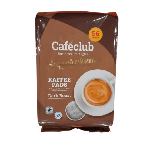 Caféclub Supercreme Dark Roast coffee pods/pads