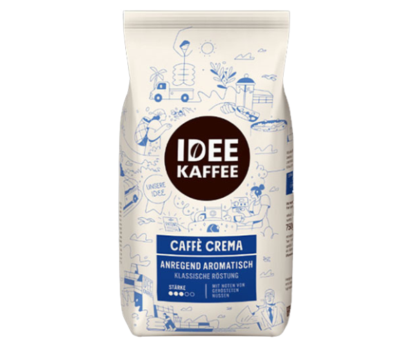 Idee Kaffee Café Crema coffee beans 750 g.