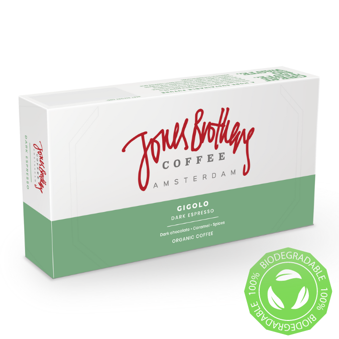 Jones Brothers Gigolo voor Nespresso® compostable koffiecups