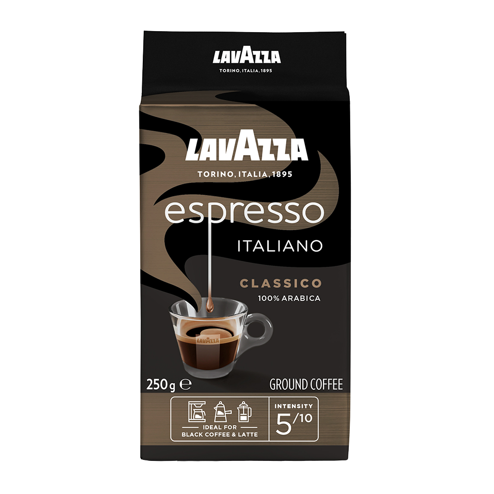 Lavazza Black Pack Espresso ground coffee 250 g.