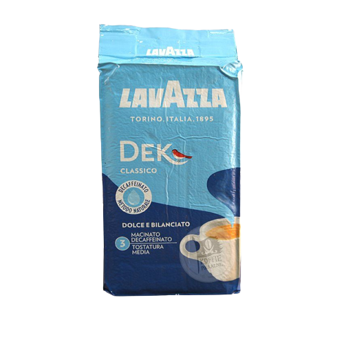 Lavazza Dek Decaffeinato ground coffee (caffeine free) 250 g.
