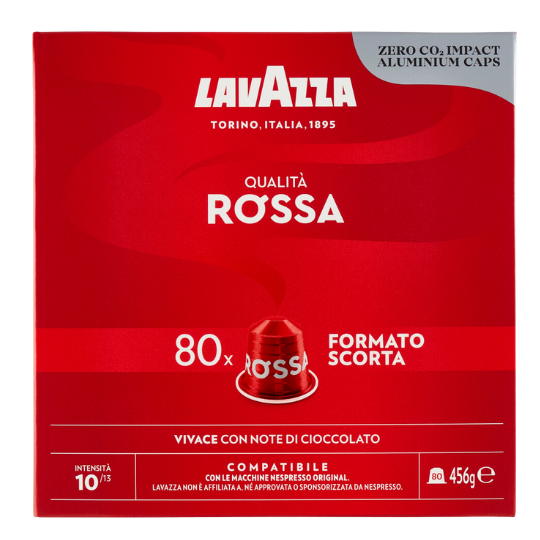 Lavazza Qualita Rossa capsules voor Nespresso® (80 capsules)