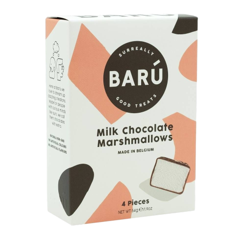 Barú Marshmallows Milk Chocolate 4 Pieces