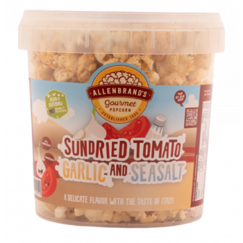 Allenbrands Gourmet Popcorn Sundried Tomato With Garlic And Sea Salt Popcorn