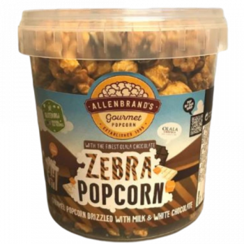 Allenbrands Gourmet Popcorn Zebra Popcorn