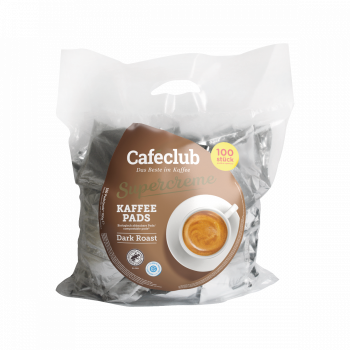 Caféclub Supercreme Dark Roast koffiepads Voordeeltas 