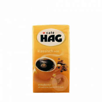 Café HAG Klassisch Mild ground coffee Caffeine free (decaf) 