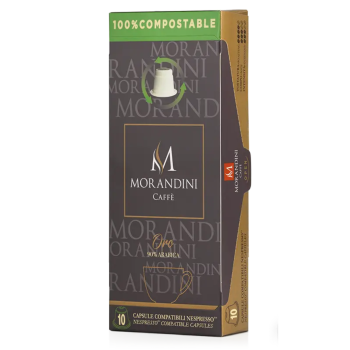 Caffè Morandini Oro composteerbaar koffiecapsules voor Nespresso®*