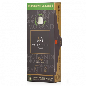 Caffè Morandini Oro compostable coffee capsules for Nespresso®*