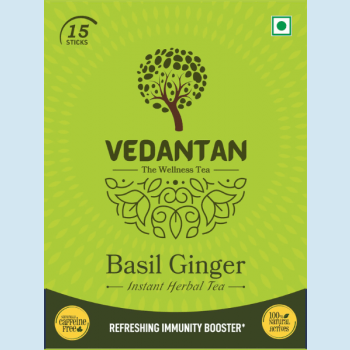 Vedantan Basil Ginger groene kruidenthee