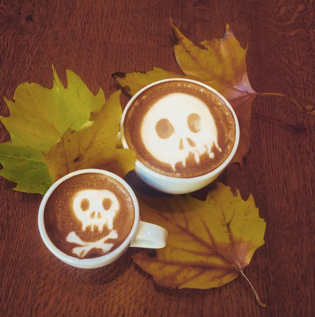Griezelige Latte Art